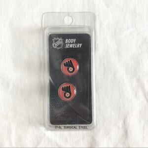 Philadelphia Flyers NEW 7/16" Surgical Steel Plugs Gauges Siskiyou Sports
